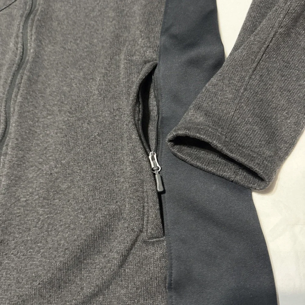 Spyder Zip Up Jacket Men's Size XL Gray Fleece Sweater Sweatshirt Activewear